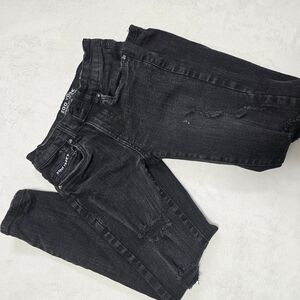 Black Distressed Women's Jeans